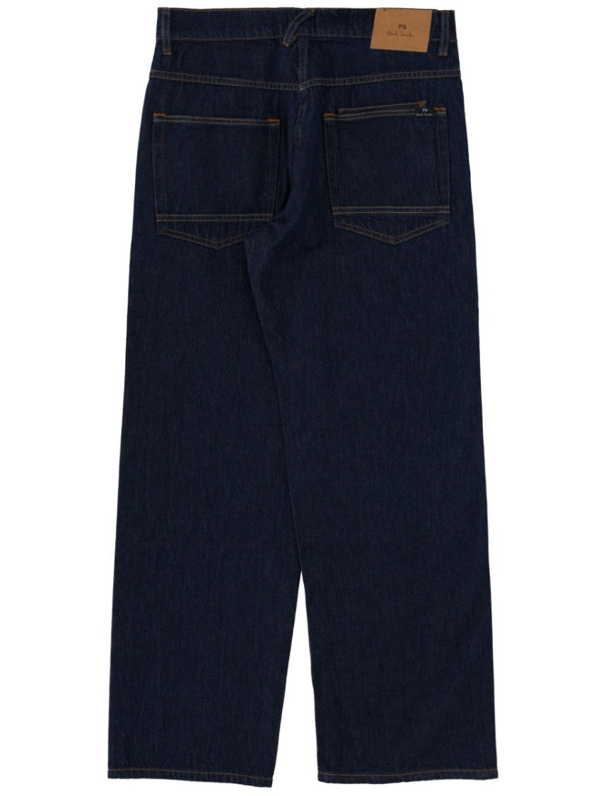 Ps Paul Smith Deep Indigo Faded Copper Rivets Jeans
