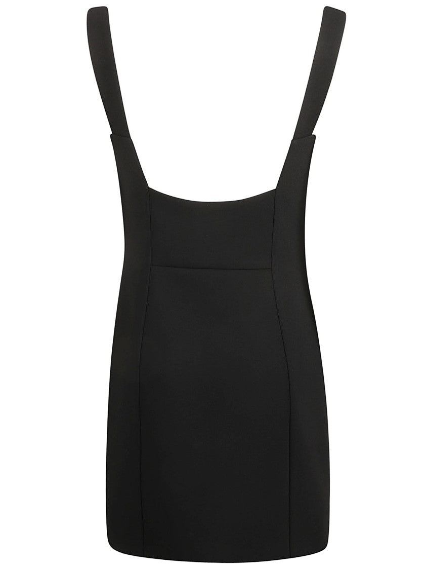 Givenchy Fitted Black Dress With Deep V-Neckline