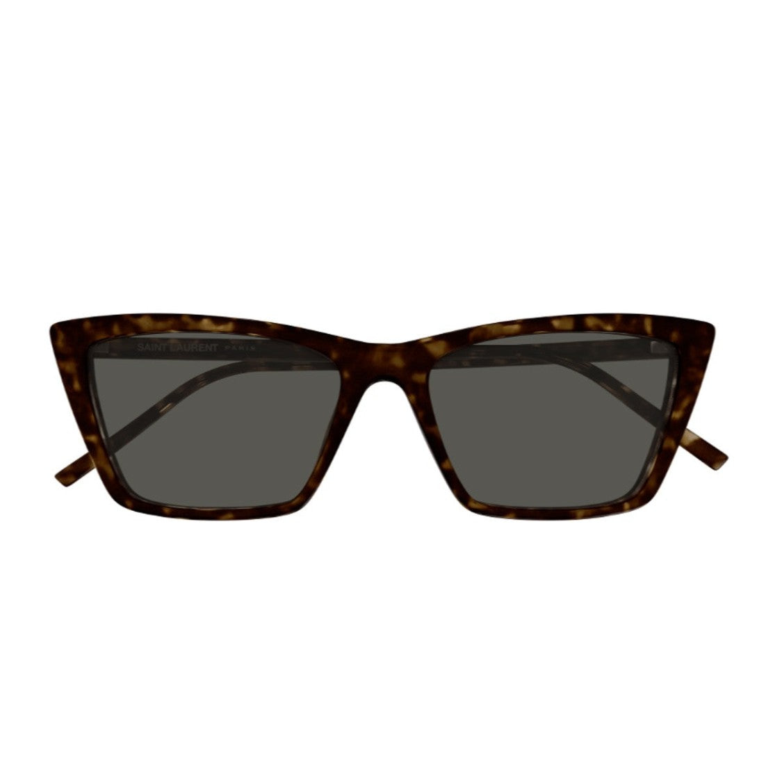Saint Laurent Havana Mica Thin Sl Logo Sl 737 Cat-Eye Acetate Sunglasses