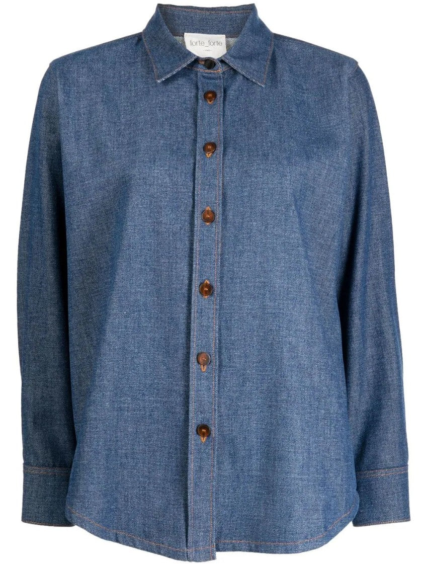 Forte Forte Dry Stone Denim Shirt