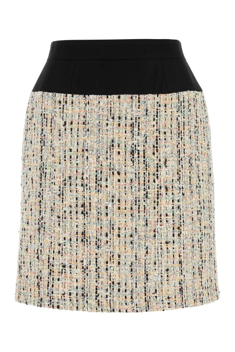 Alexander Mcqueen Multicolor Boucle Skirt