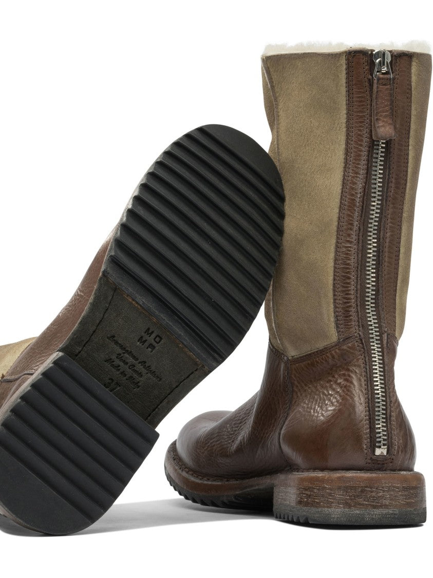 Moma "Rick" Zippered Ankle Boots