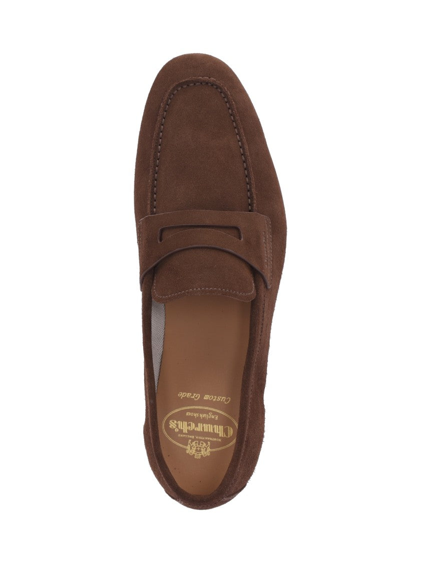 Church's Brown Suede Slip-On Moccasins