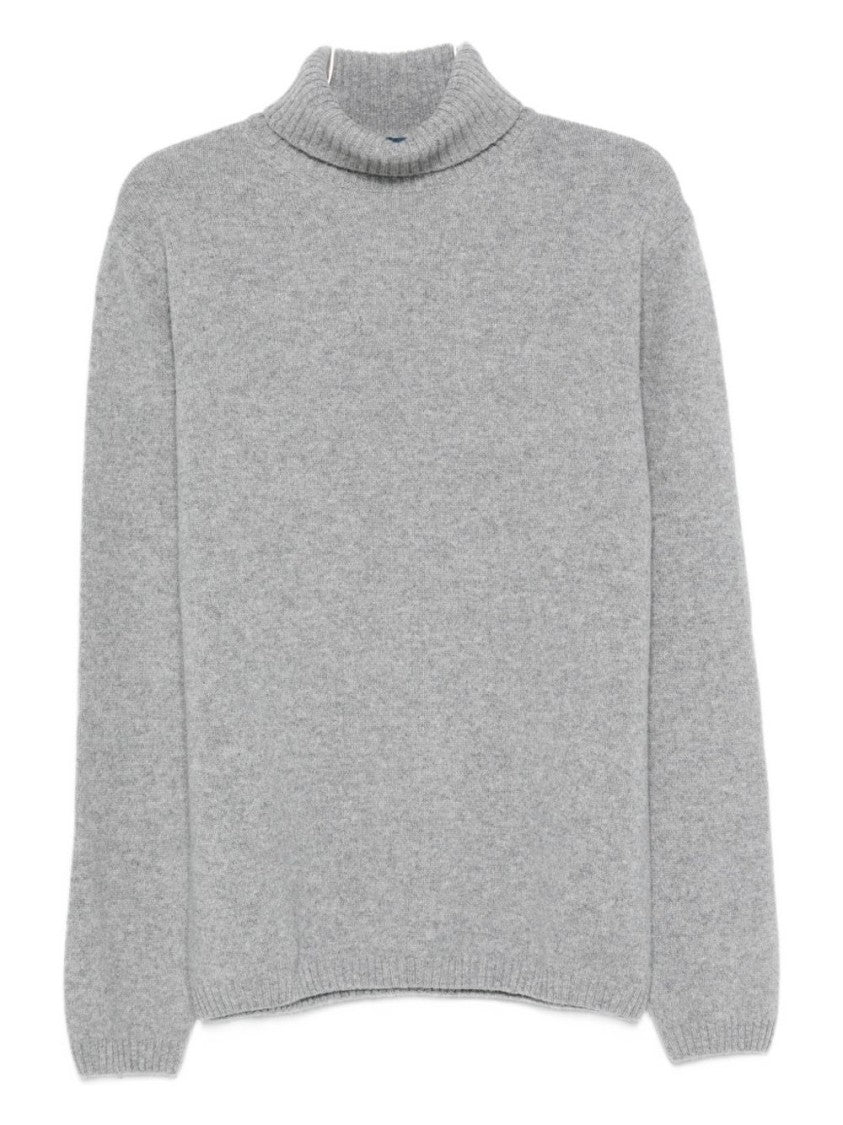 Daniele Fiesoli Turtleneck Wool Sweater With Ribbed Cuffs