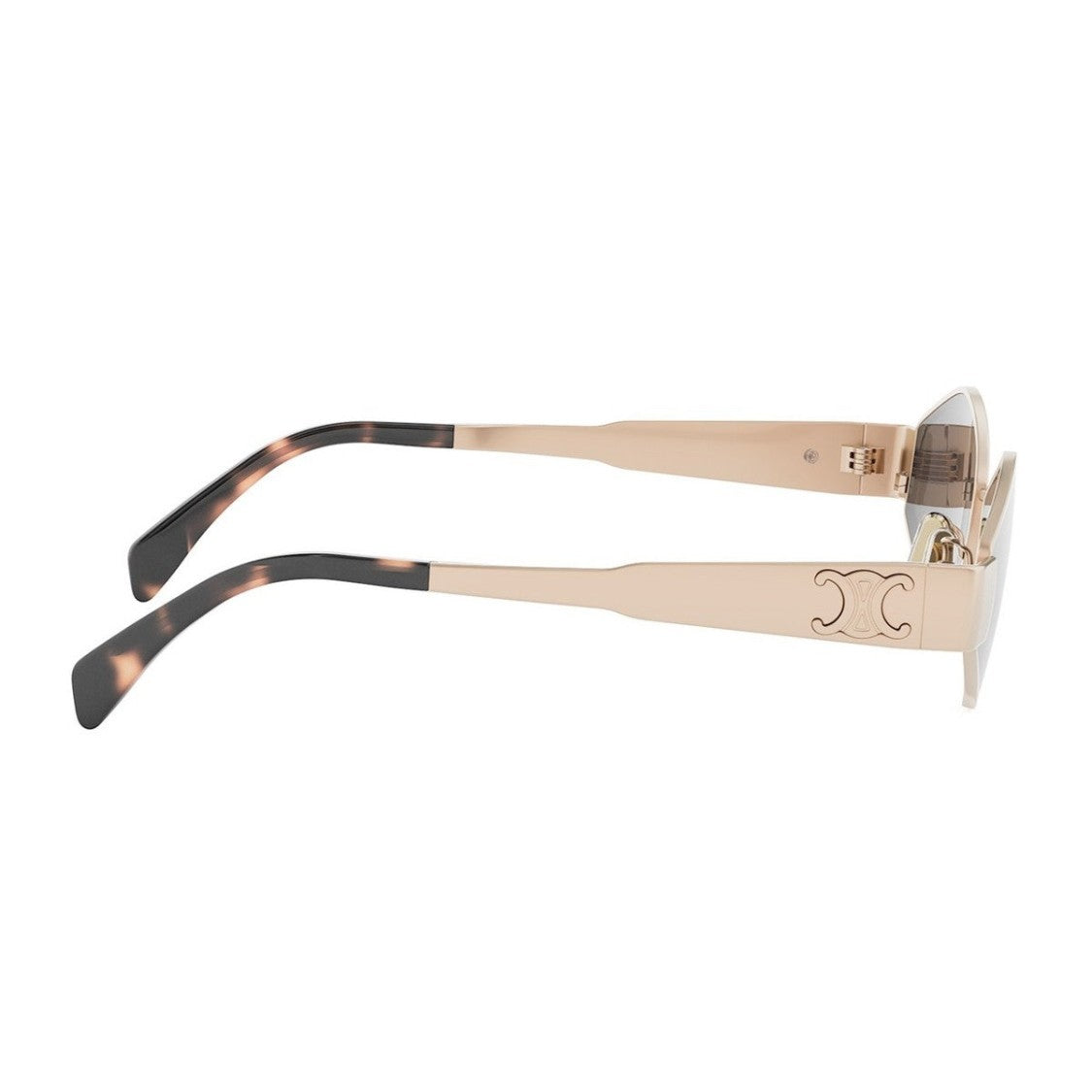 Celine Rose Gold Metal Triomphe Geometric Sunglasses
