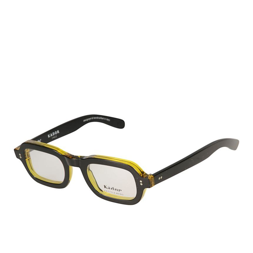 Kador Roky Rectangular Dual-Tone Eyeglasses With Metallic Rivet Details