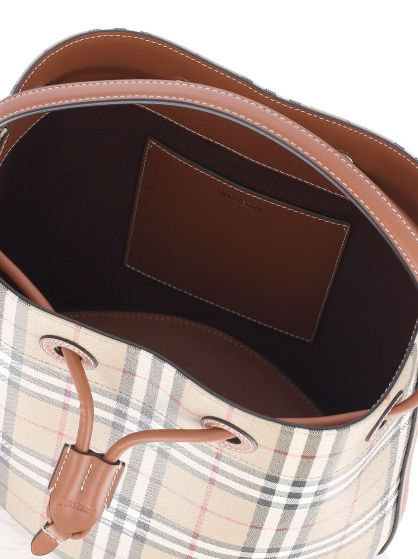Burberry Tb Bucket Bag Small – Beige Check