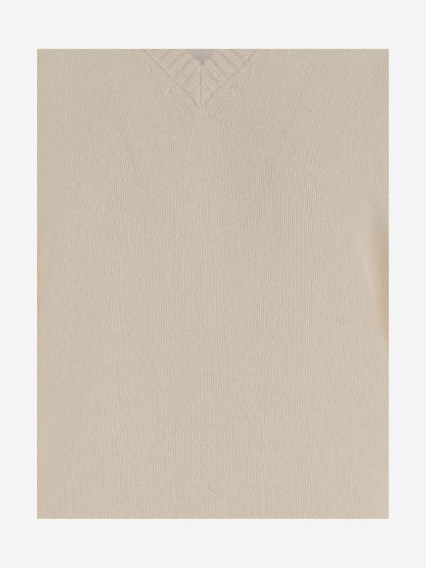 Carven Ivory Cashmere Sweater