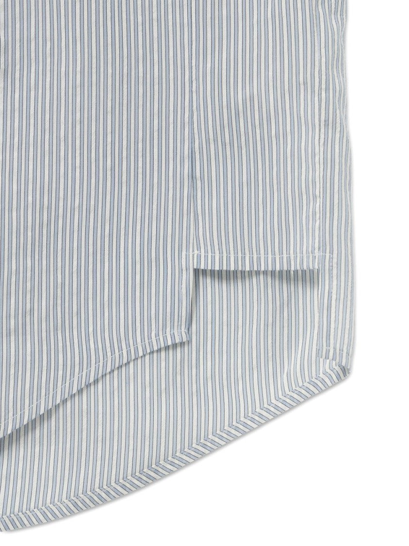 Wooyoungmi Classic Button-Down Shirt With Subtle Vertical Stripes