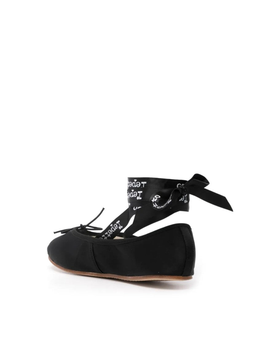 Repetto Sophia Logo Ribbon Ballerina Ballet Flats