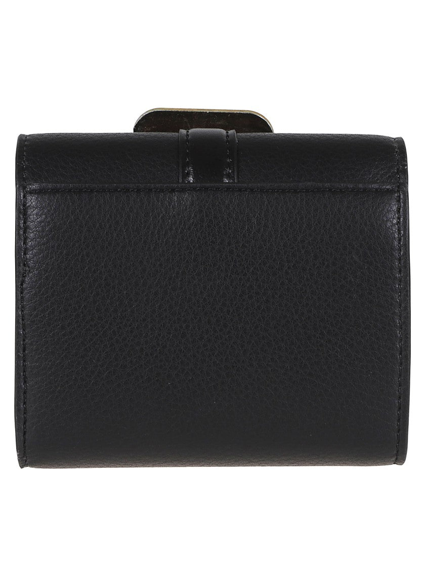 Stella Mccartney Stella Ryder Trifold Wallet With Embossed Grainy Texture