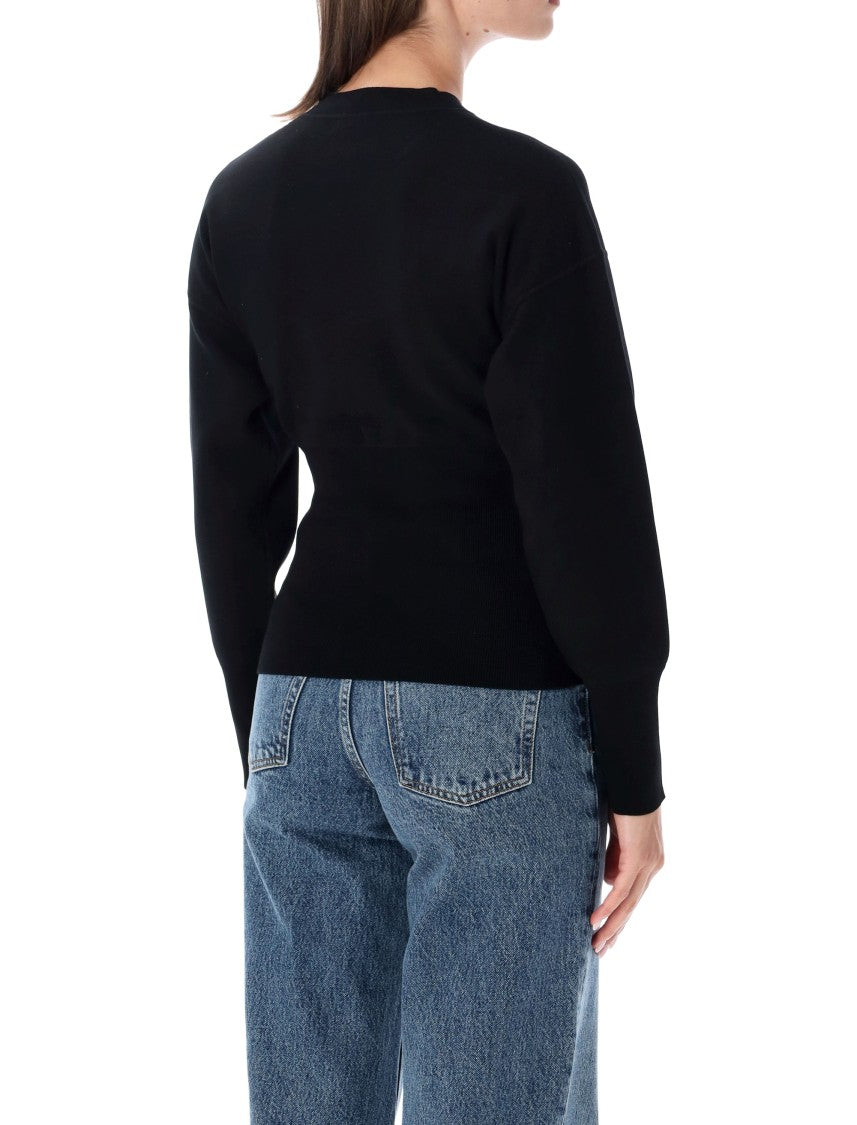 Anine Bing Imane Shaped Fitted Knit Sweater