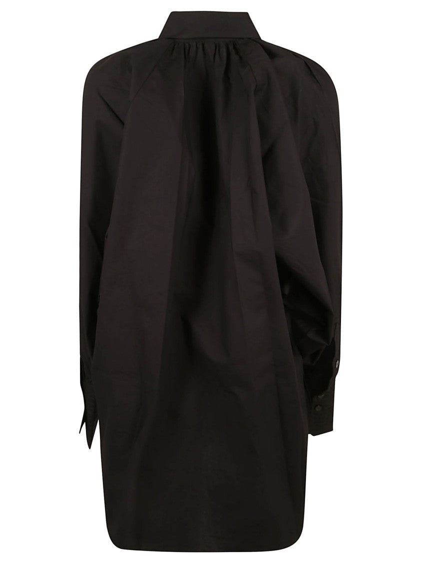 Patou Black Relaxed Fit Shirt With Classic Collar