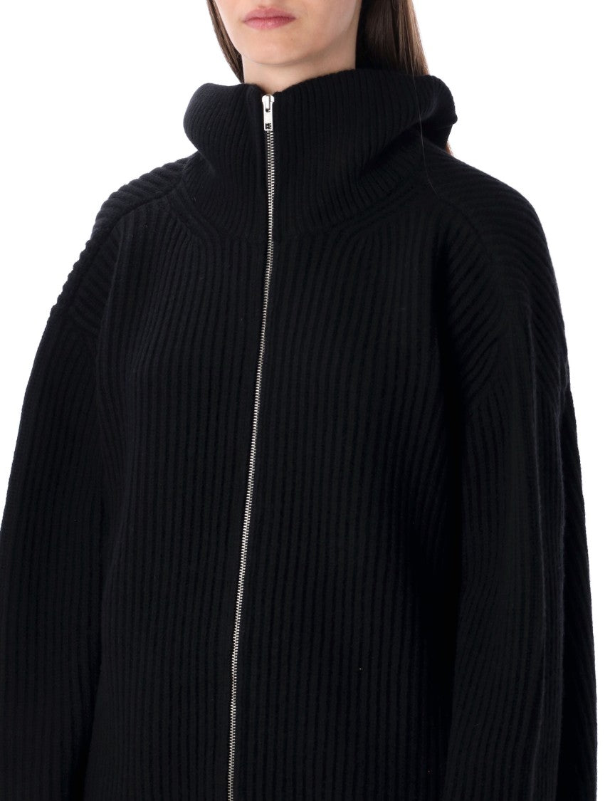 Mm6 By Maison Margiela Zip Maxy Cardigan