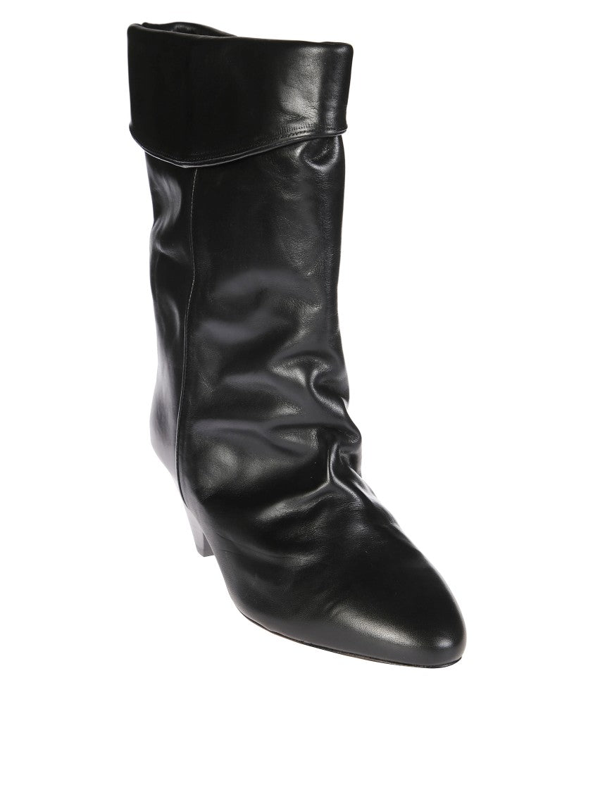 Isabel Marant Étoile Slouchy Mid-Calf Boots With Pointed Toe