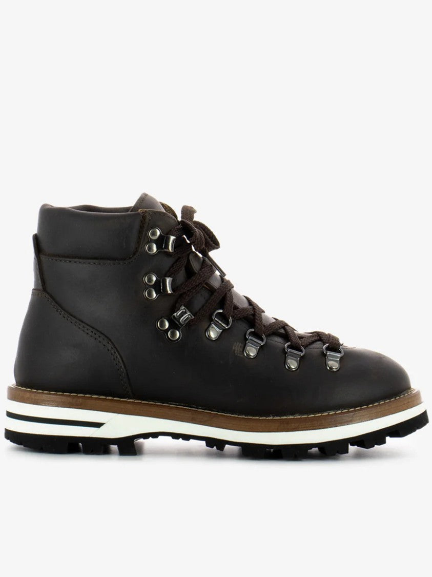 Monpiz Dark Cortina Leather Ski Snow Boots