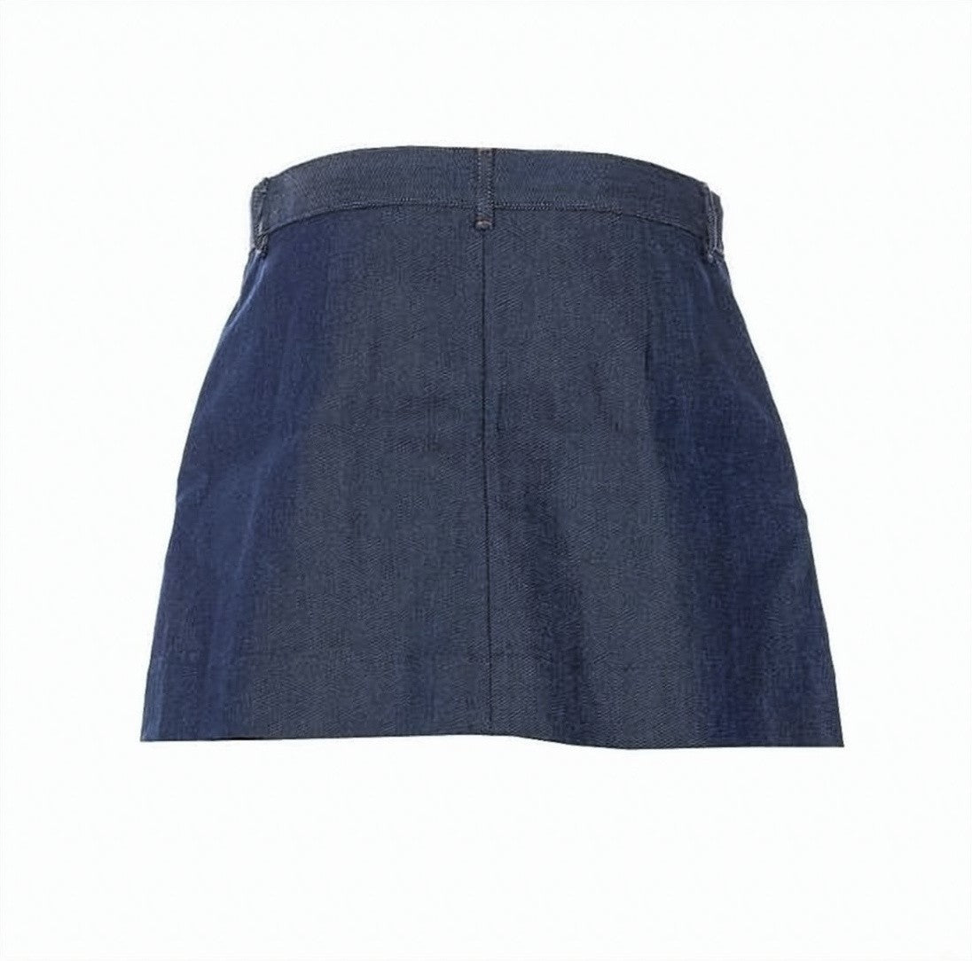 A.P.C. Structured Mini Skirt With Front Pleats