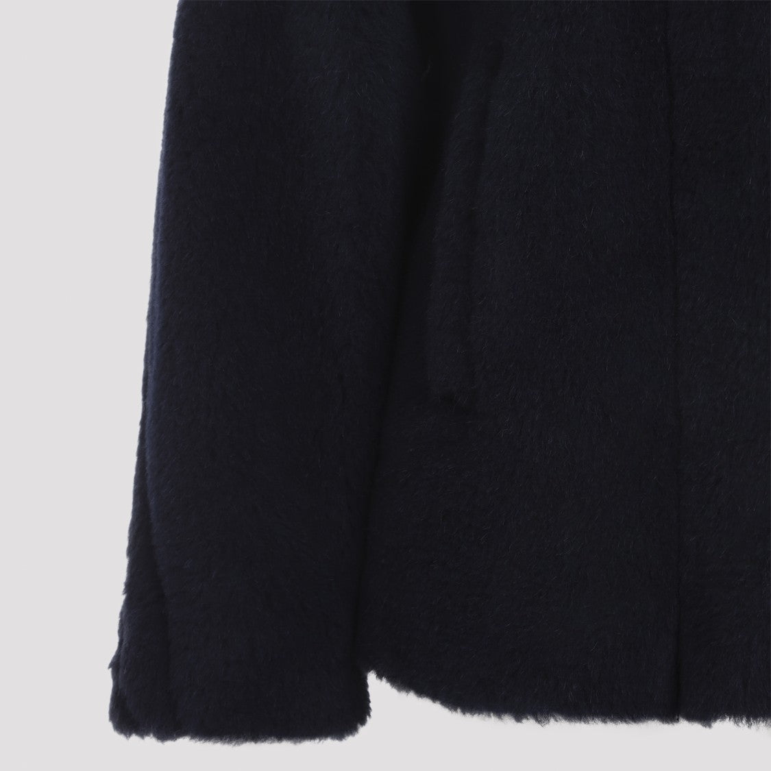 Max Mara Alpaca Blend Black Short Coat