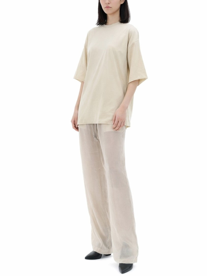 Rick Owens Tommy-T Cotton Boxy Side Slits T-Shirt