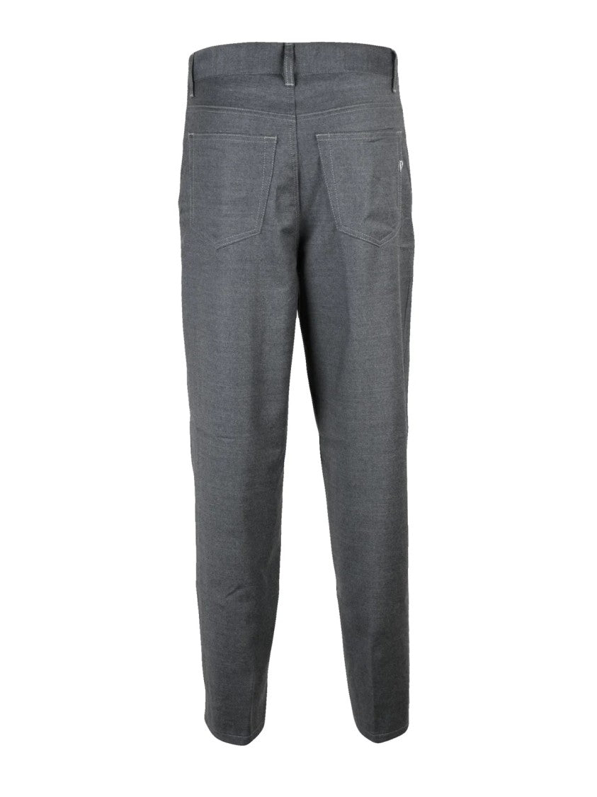 Dondup Tapered High-Waisted Dondup Bessie Pants In Virgin Wool Blend