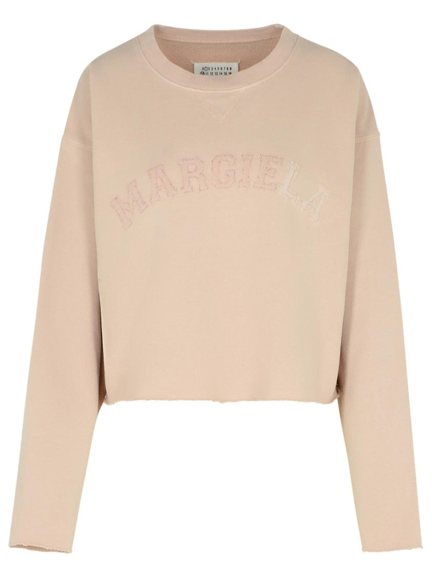 Maison Margiela Reverse' Cotton Sweatshirt Nude