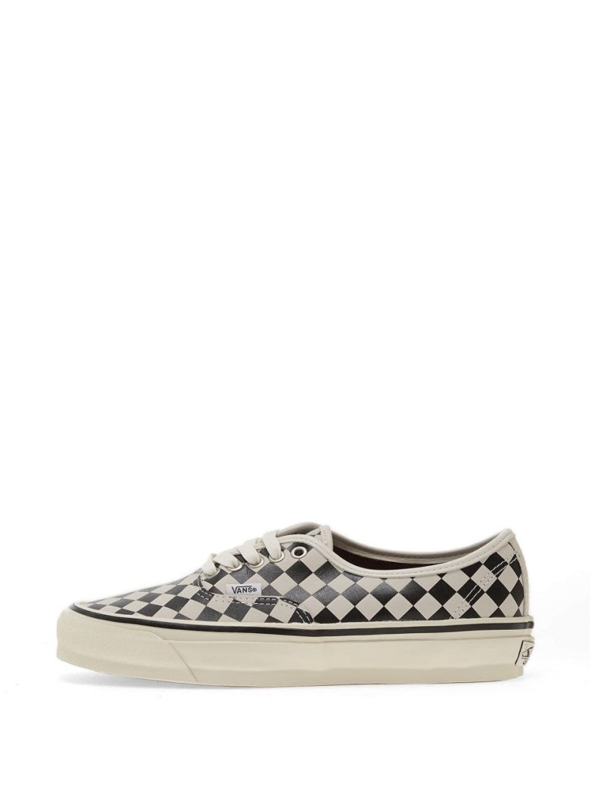 Vans Checkered Canvas Low-Top Sneakers With Lace-Up Fastening