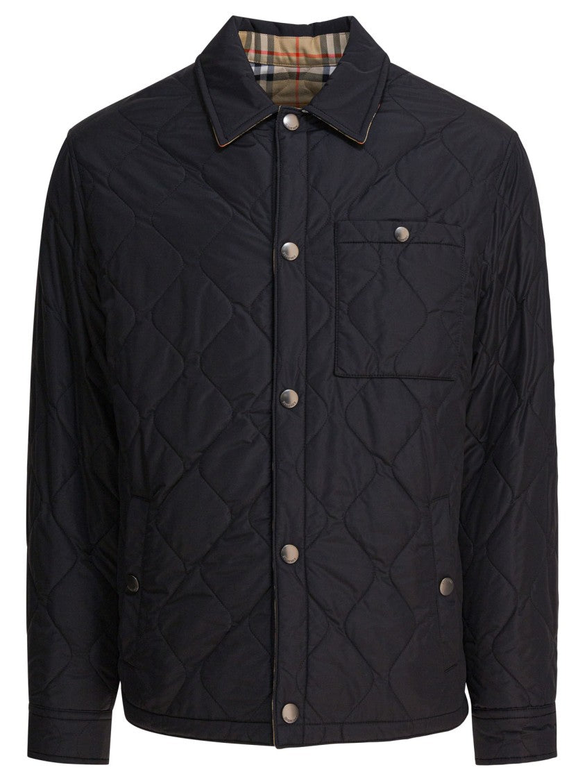 Burberry Reversible Quilted Jacket With Diamond Stitching