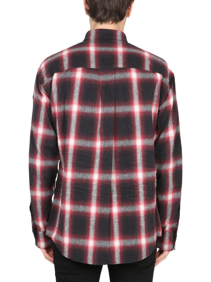 Dsquared2 Checkered Logo Print Shirt