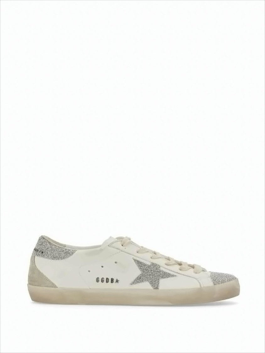 Golden Goose Low-Top Sneakers With Distressed Finish And Glitter Accents