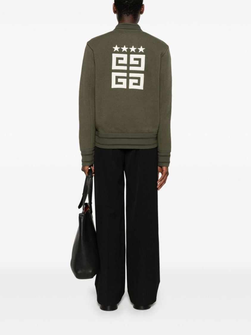 Givenchy Ivy Green Wool Fleece Jacket