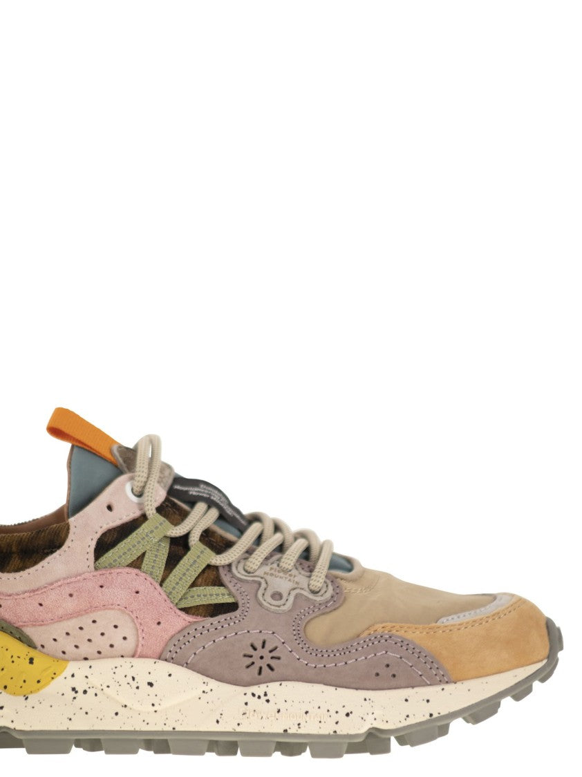 Flower Mountain Yamano 3 - Sneakers In Suede And Technical Fabric
