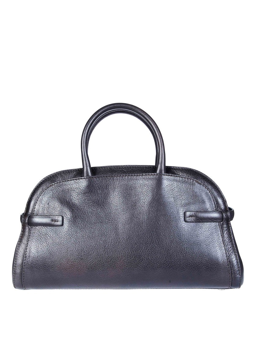 Orciani Elongated Smooth Leather Handbag