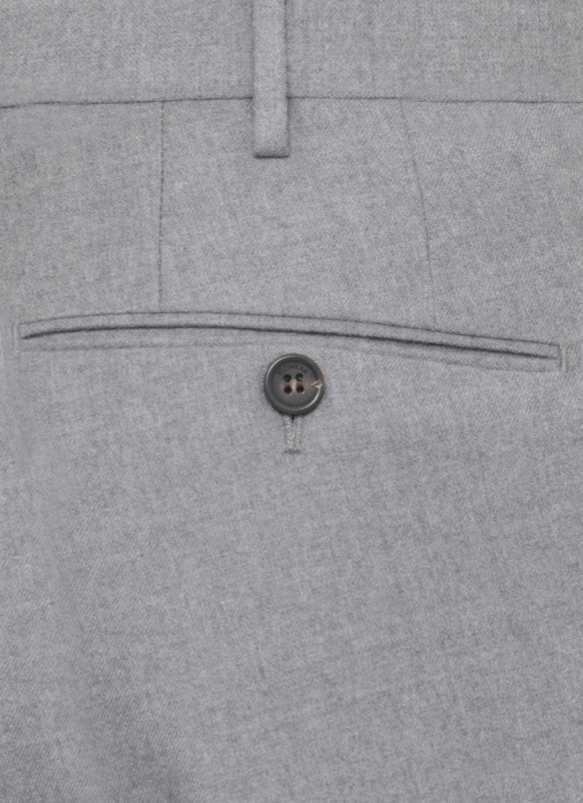 Incotex Tailored Wool And Cotton Blend Pants With Buttoned Details