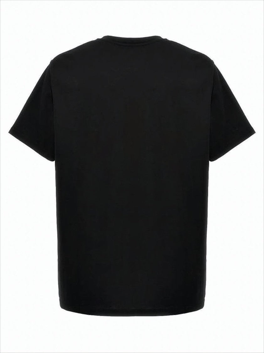 Balmain Relaxed Fit Black T-Shirt With Bold Logo Print