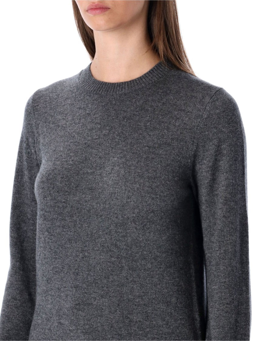 Rhea Slim Fit Grey Melange Wool Sweater