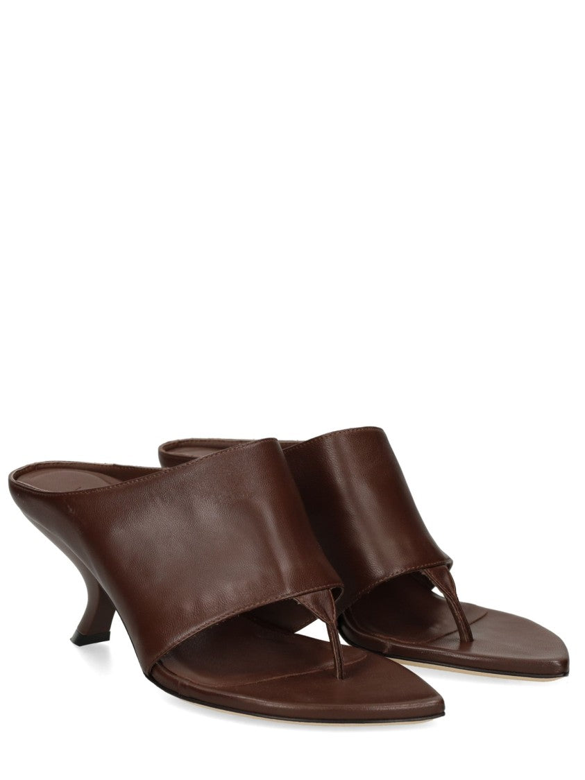 Vic Matié Baron Pointed Toe Kitten Heel Sandals