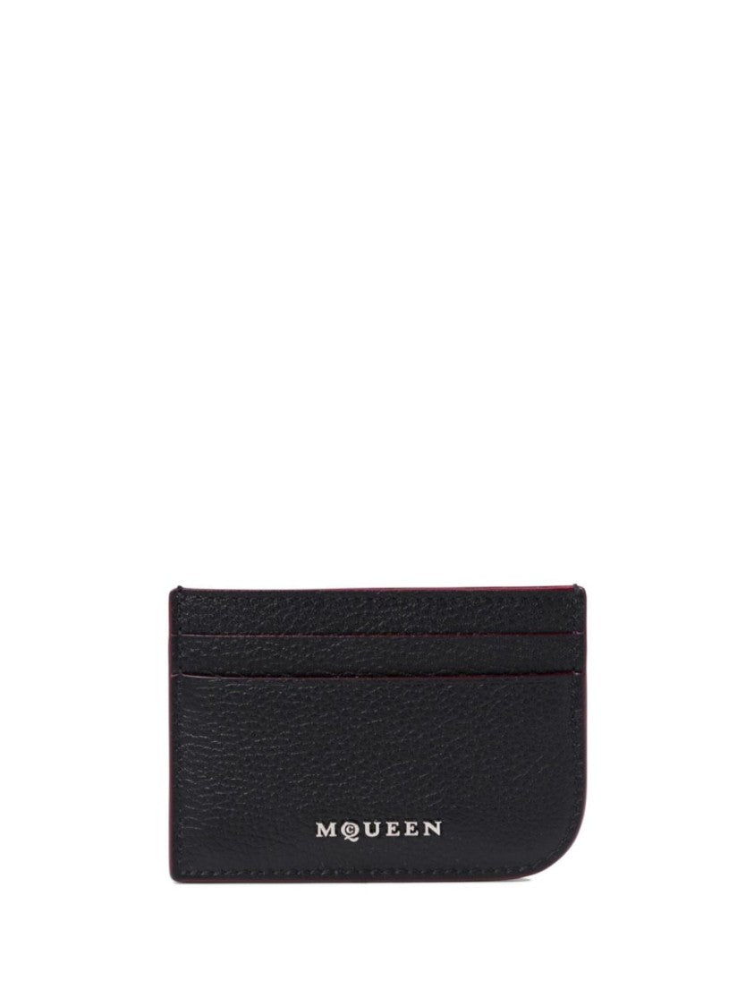 Alexander Mcqueen Textured Calf Leather Wallet