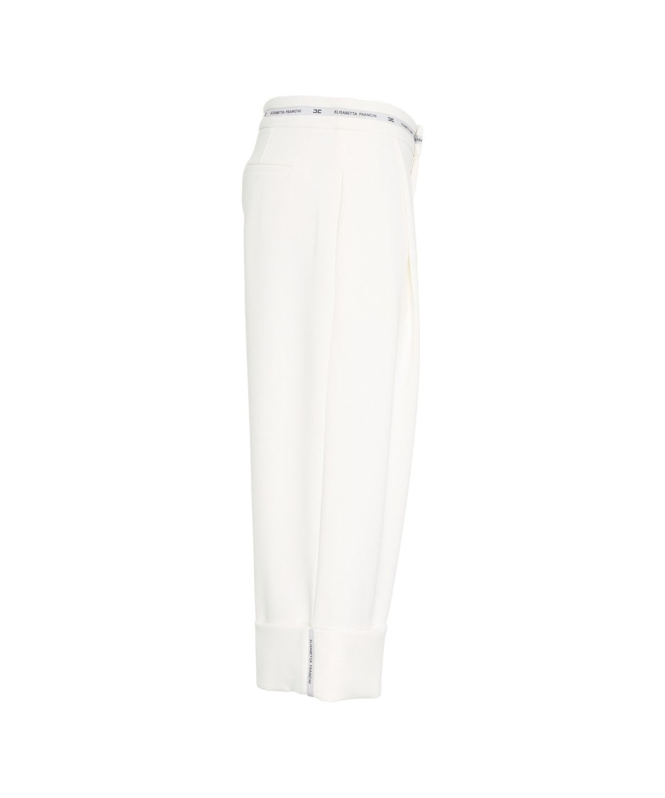 Elisabetta Franchi Refined Bermuda Shorts In High-Quality Crêpe