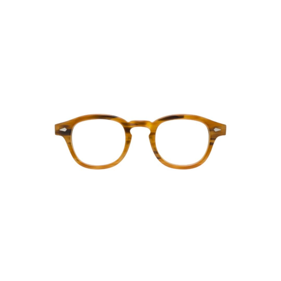 Moscot Or-Lem-O Lemtosh Round Acetate Eyeglasses With Keyhole Bridge