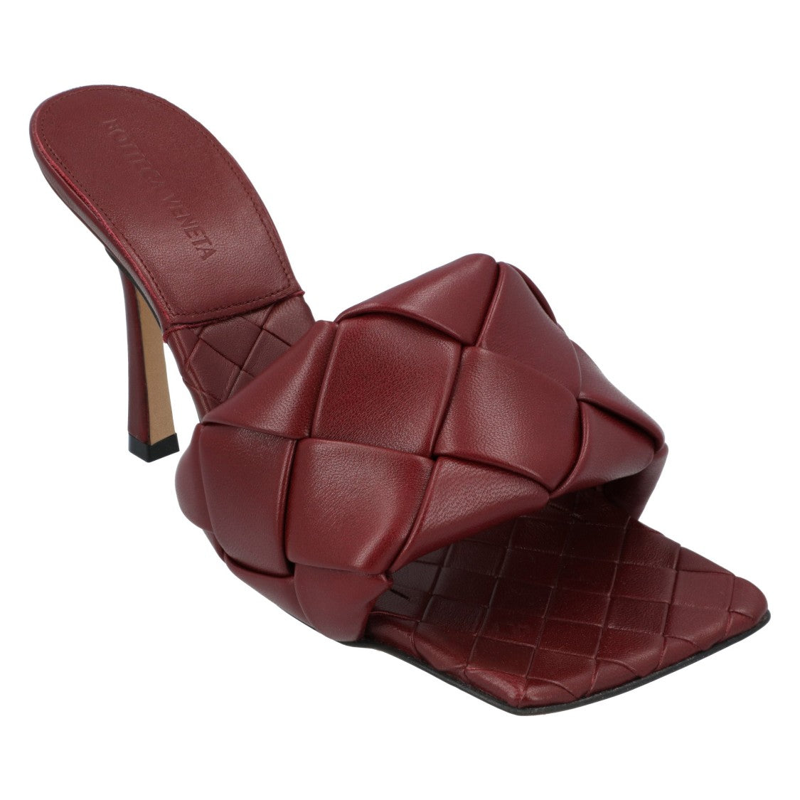 Bottega Veneta Lido Mule Red