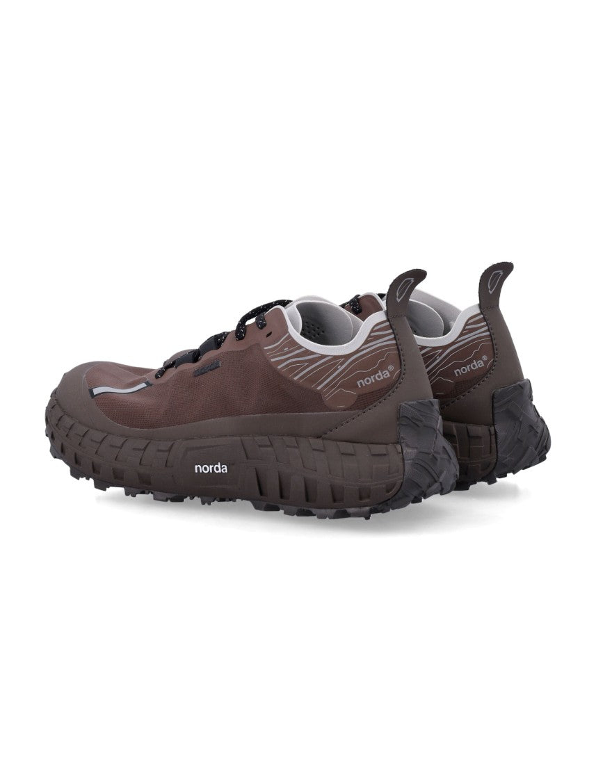Norda Brown Rugged Reflective Trail Sneakers
