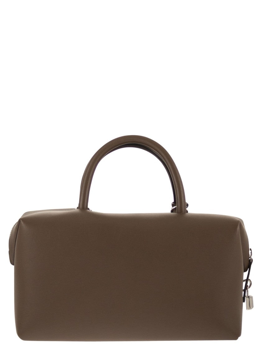 Max Mara Holdallm - Medium Satchel In Natural Leather
