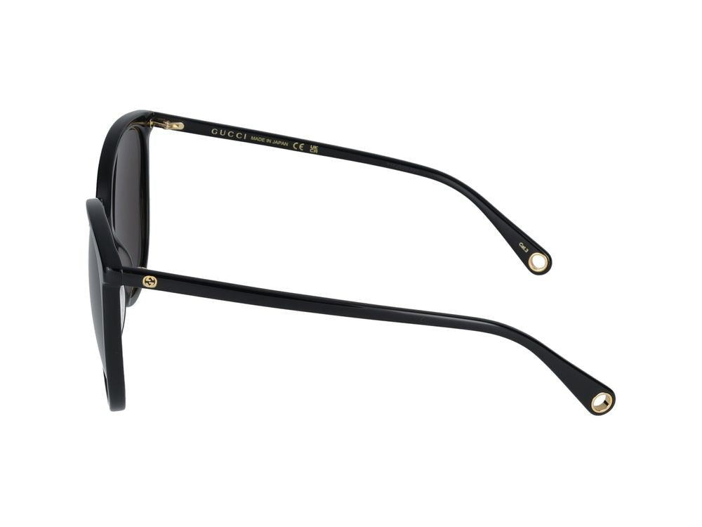 Gucci Black Gg1076s Acetate Cat-Eye Sunglasses