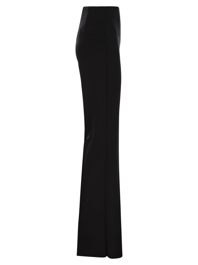 Sportmax Olea - High-Waisted Trousers In Scuba Jersey