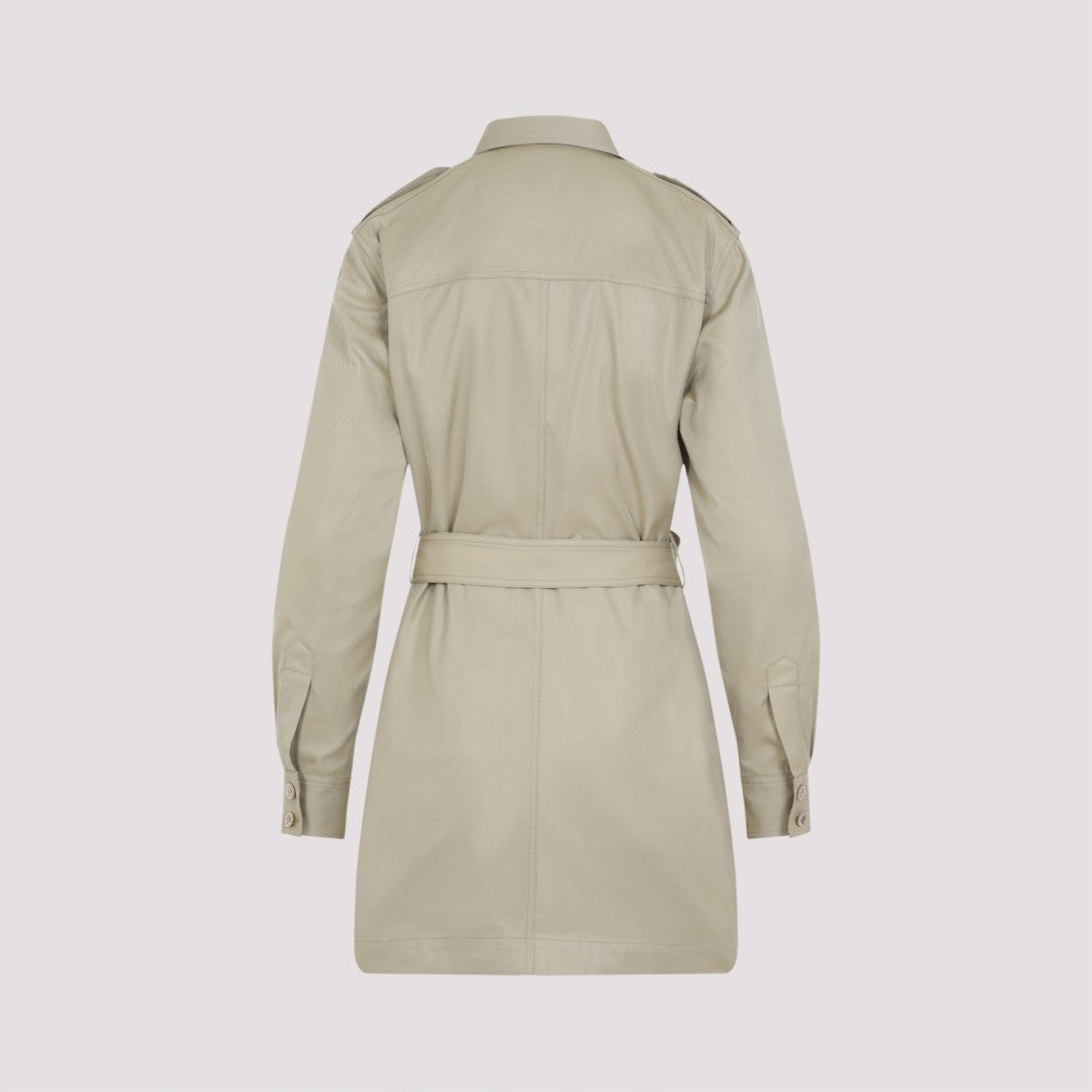 Tom Ford Tailored Belted Dress In Captivating Nude Palette