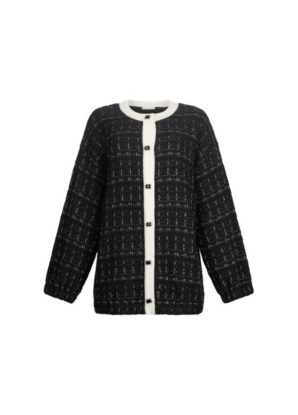 Liu Jo Black And White Checkered Jacket
