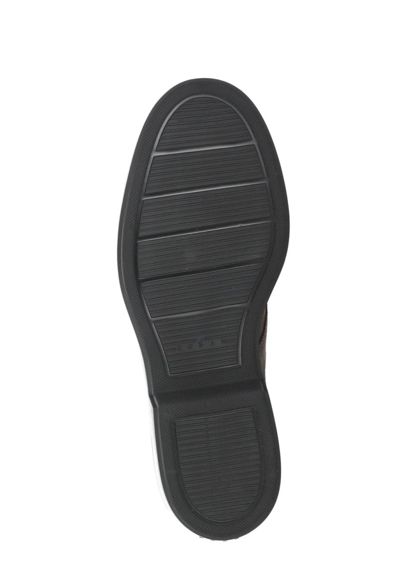 Hogan Brown Suede Lace-Up Shoes