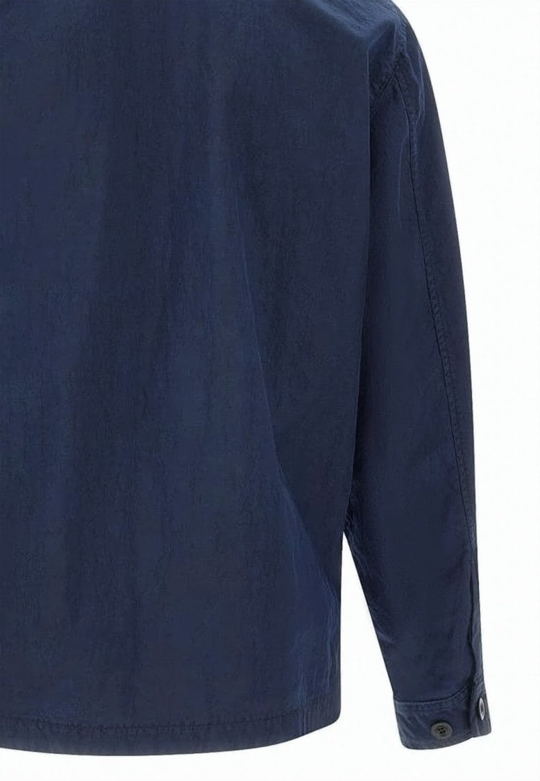 C.P. Company Structured Utility Jacket With Zipper Closure And Logo Patch