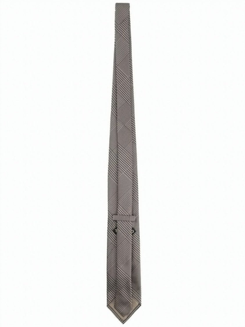 Tom Ford Refined Silk Tie With Geometric Pattern