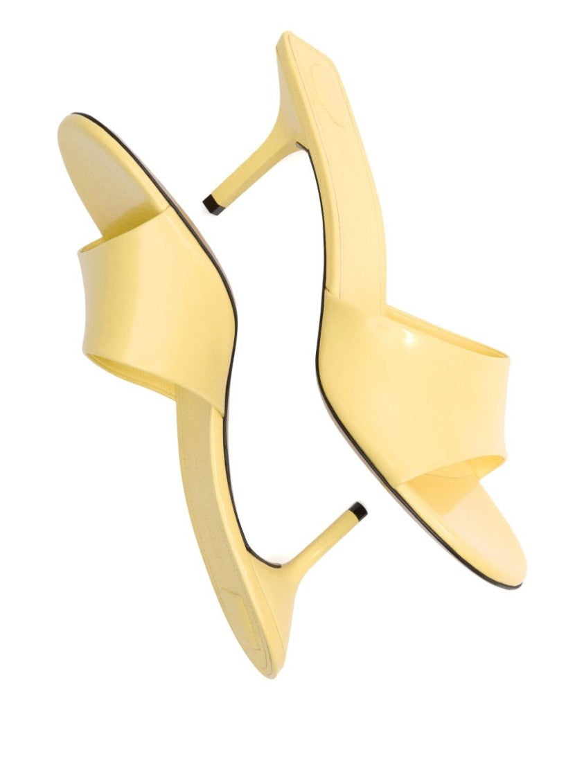 Jacquemus Les Cubisto Yellow Leather Mules